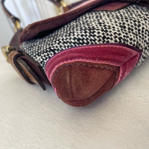 Coach Soho Tweed Demi Flap Y2K Shoulder Bag EUC - Picture 9 of 17